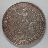 TRADE DOLLAR, GB 1898, SILBER 900, vz
